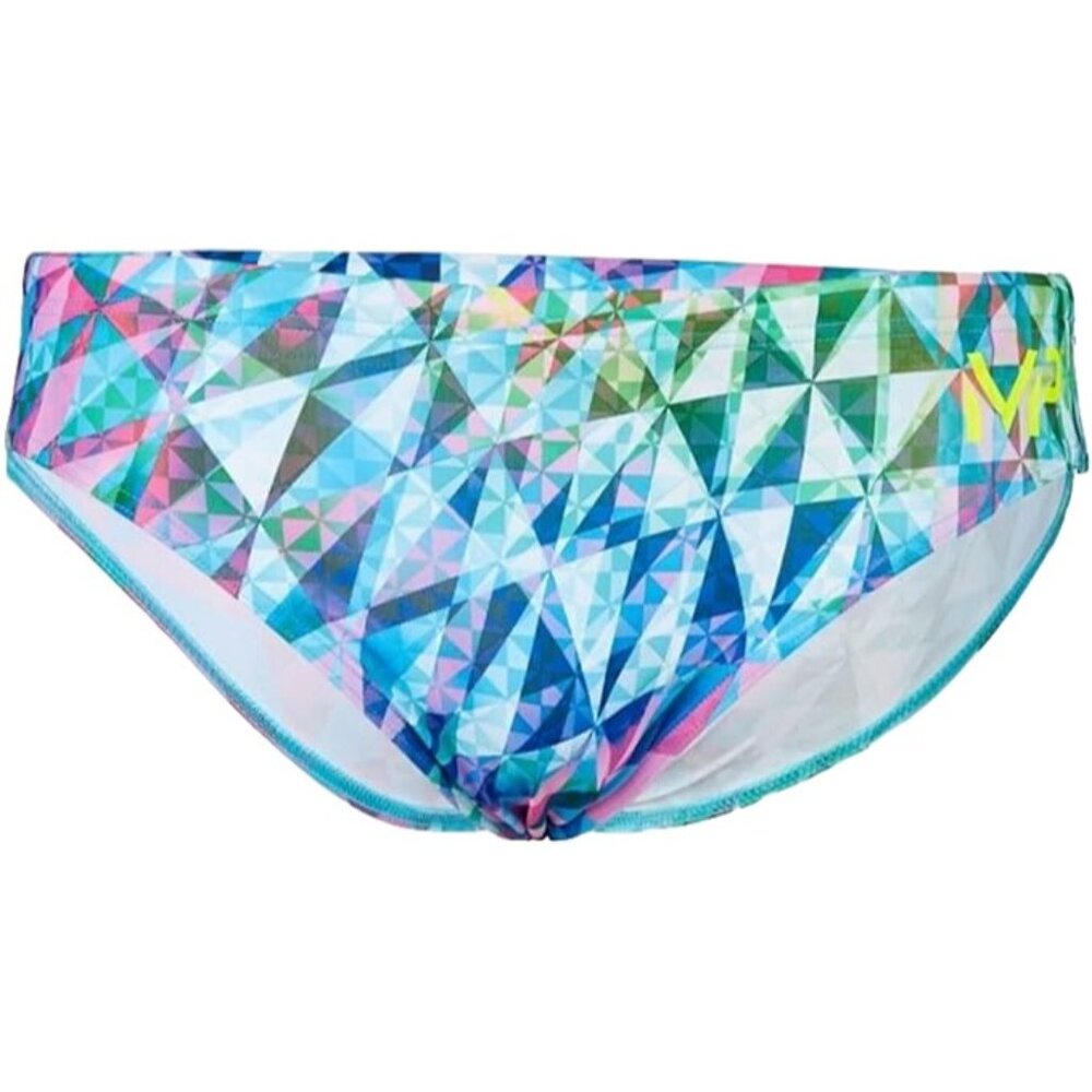 Michael Phelps Mens Teens Boys Chlorine Resistant Brief Swimsuit Chrystal 24 NWT